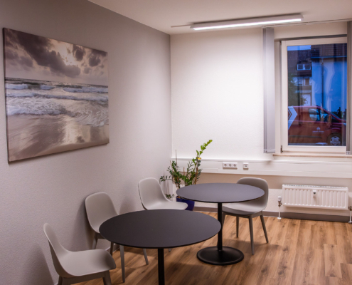 Linoleumbelag, Malerarbeiten